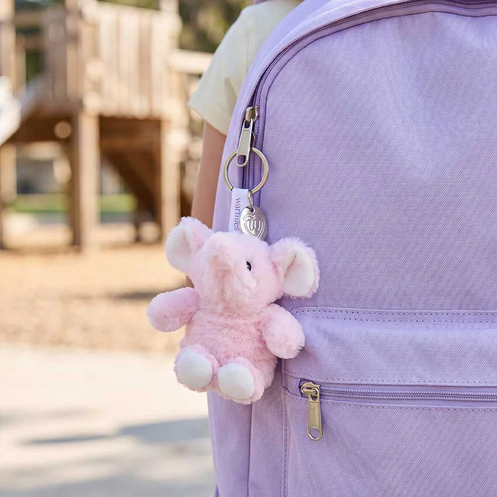 Pink Elephant Warmies Mini Bag Charm