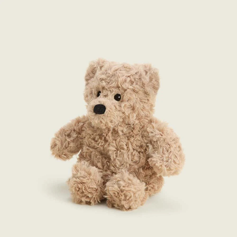Brown Curly Bear Warmies Bag Charm