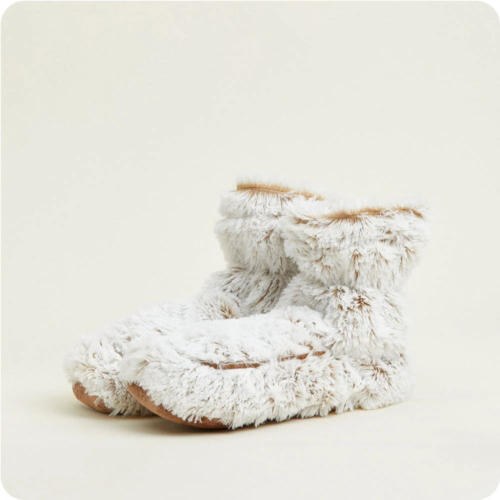 Marshmallow Brown Boots Warmies®
