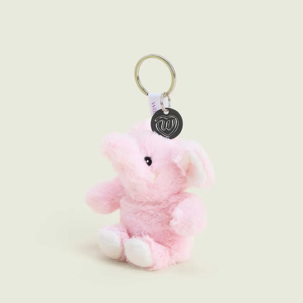 Pink Elephant Warmies Mini Bag Charm