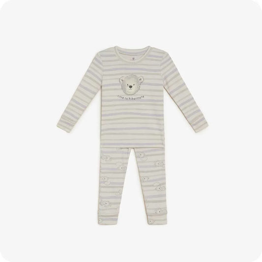 Marshmallow Bear Long Pajamas
