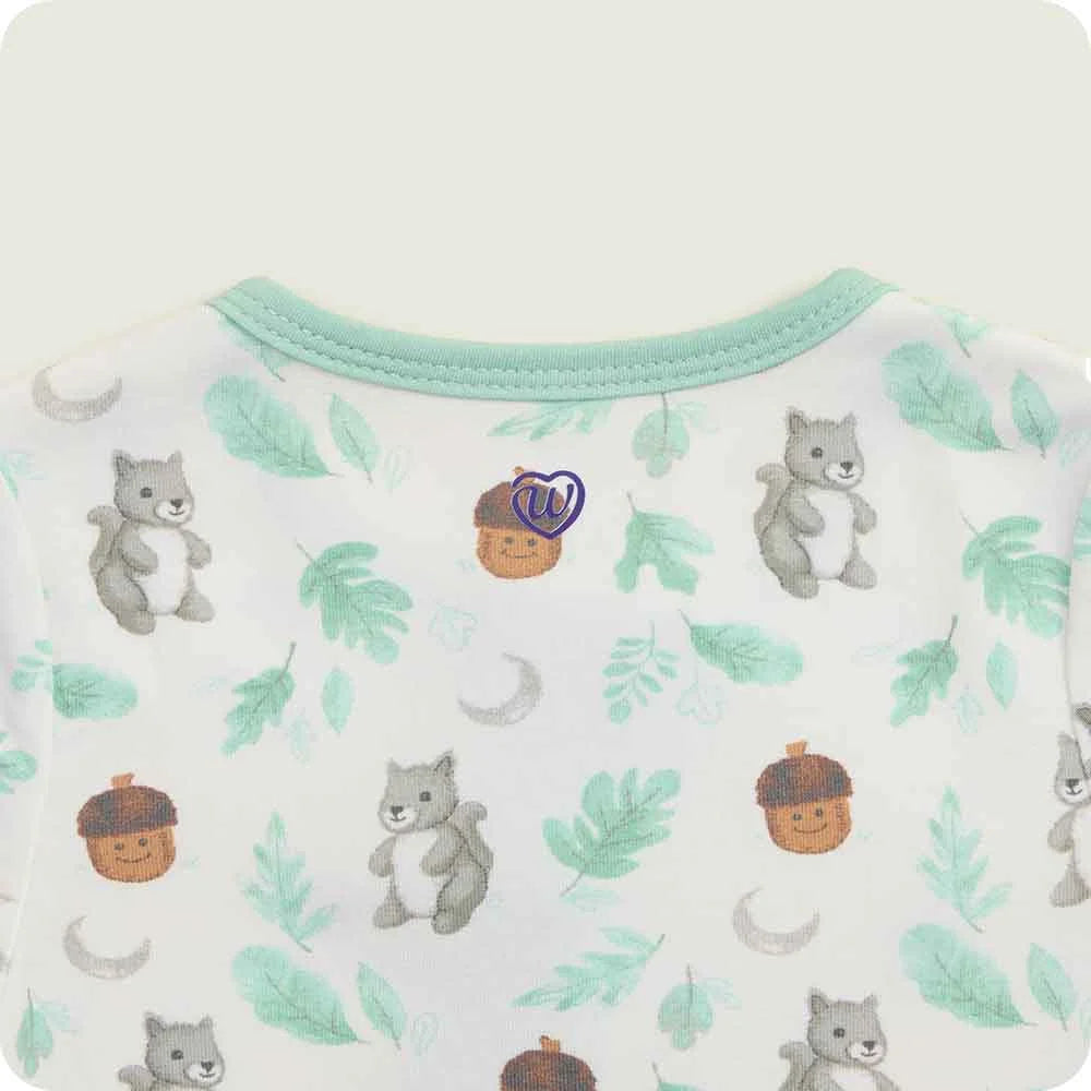 Gray Squirrel Footie Pajamas