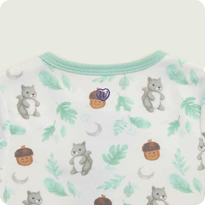 Gray Squirrel Footie Pajamas