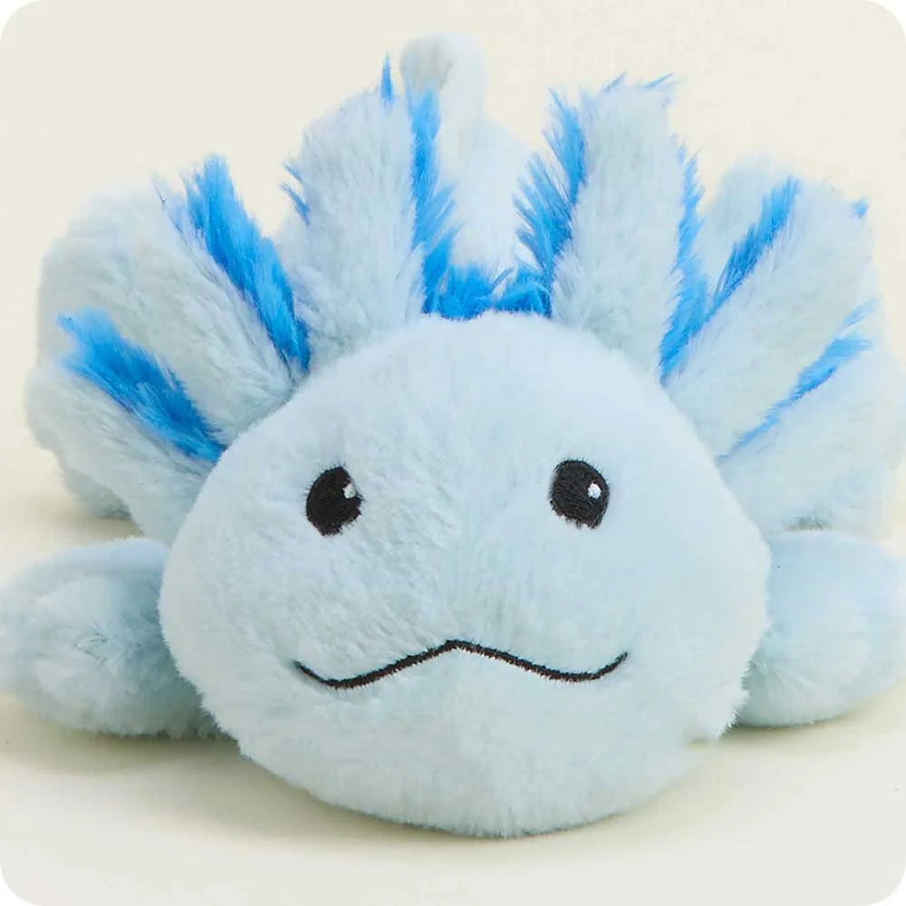 Blue Axolotl Warmies Junior