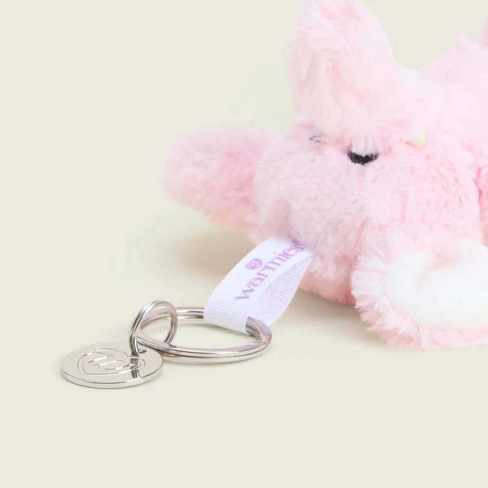 Pink Elephant Warmies Mini Bag Charm